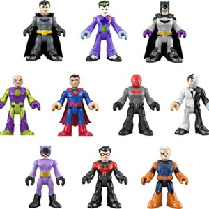 Imaginext DC Super Friends Batman Figure Multipack, Ultimate Hero Villain Match-Up, 10 Characters & 10 Accessories for Ages 3Y+ [Amazon Exclusive]