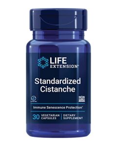 life extension standardized cistanche – supports immune & cardiovascular health – gluten-free – non-gmo – vegetarian – 30 vegetarian capsules