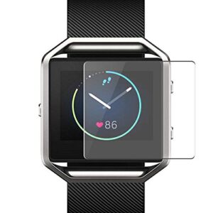 puccy 4 pack screen protector film, compatible with fitbit blaze tpu guard （ not tempered glass protectors ）