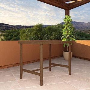 cosco outdoor living 88467qdbe cosco outdoor furniture bar table, brown