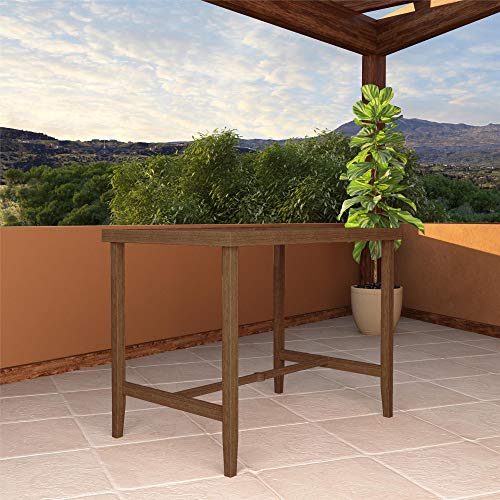 Cosco Outdoor Living 88467QDBE Cosco Outdoor Furniture Bar Table, Brown