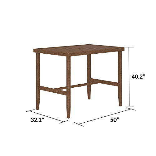 Cosco Outdoor Living 88467QDBE Cosco Outdoor Furniture Bar Table, Brown