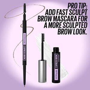 Maybelline Brow Ultra Slim Defining Eyebrow Makeup Mechanical Pencil With 1.55 MM Tip And Blending Spoolie For Precisely Defined Eyebrows, Blonde, 0.003 oz.