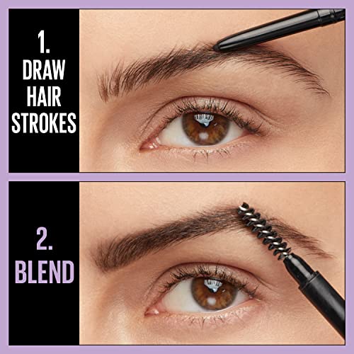 Maybelline Brow Ultra Slim Defining Eyebrow Makeup Mechanical Pencil With 1.55 MM Tip And Blending Spoolie For Precisely Defined Eyebrows, Blonde, 0.003 oz.