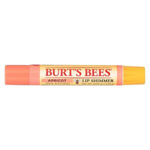 burt’s bees lip shimmer, apricot 0.09 oz (pack of 4)
