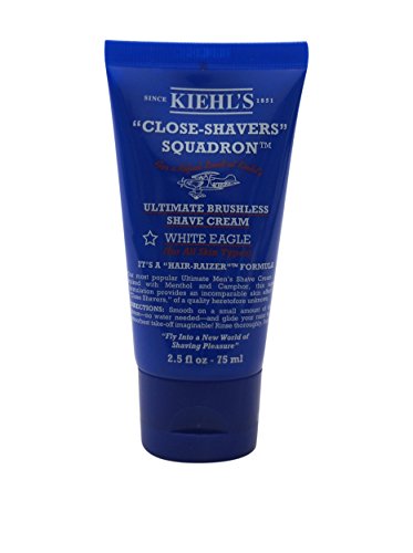 Kiehl's Ultimate Brushless All Skin Types Shave Cream for Men, White Eagle, 6 Ounce
