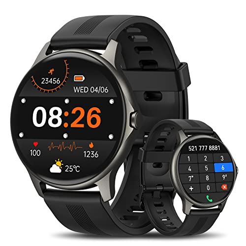 Smart Watches for Men (Answer/Make Call) 100 Sport Modes Fitness Tracker Heart Rate Blood Oxygen Sleep Monitor IP68 Waterproof Fitness Watch Activity Tracker and Smartwatches iPhone Android Compatible