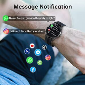 Smart Watches for Men (Answer/Make Call) 100 Sport Modes Fitness Tracker Heart Rate Blood Oxygen Sleep Monitor IP68 Waterproof Fitness Watch Activity Tracker and Smartwatches iPhone Android Compatible