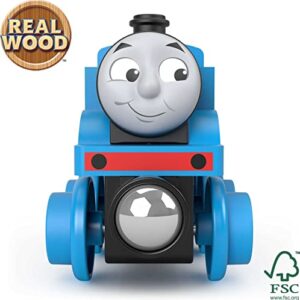 Thomas & Friends Wooden Railway Toy Train Thomas Push-Along Wood Engine For Toddlers & Preschool Kids Ages 2+ Years