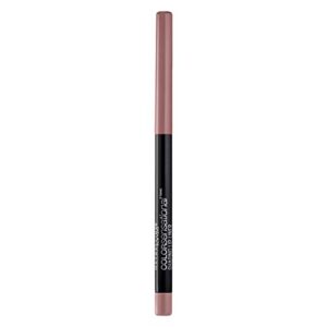 maybelline color sensational shaping lip liner with self-sharpening tip, dusty rose, nude pink, 1 count