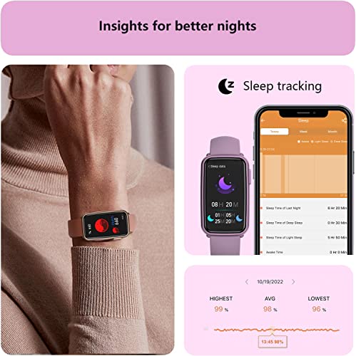 MorePro Fitness Tracker with Blood Pressure and Blood Oxygen, Fitness Watch with Heart Rate Monitor Health Sleep Tracking, Waterproof Smart Watch Activity Tracker Step Tracker for Women Men Kids