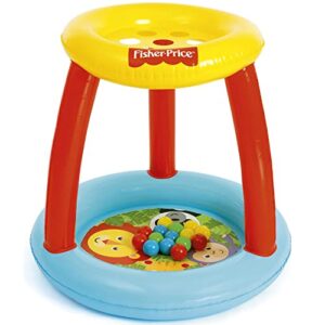 fisher-price® animal friends ball pit -inflatable, indoor/ outdoot use, 35x33in, includes 15 play balls, preschool ages 2+