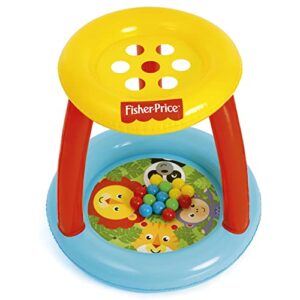 Fisher-Price® Animal Friends Ball Pit -Inflatable, Indoor/ Outdoot Use, 35x33in, Includes 15 Play Balls, Preschool Ages 2+