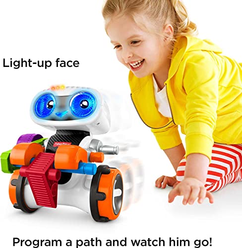 Fisher-Price Preschool Stem Learning Toy Code ‘N Learn Kinderbot Electronic Robot With Lights & Games For Ages 3+ Years