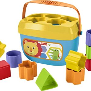 Fisher-Price Laugh & Learn Baby Walker and Musical Learning Toy with Smart Stages Educational Content & Baby Toy Gift Set with Rock-a-Stack Ring Stacking Toy and Baby’s First Blocks Set