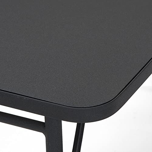 Cosco 20 x 48 Adjustable Height PVC Top, Black Table