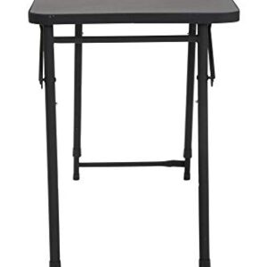 Cosco 20 x 48 Adjustable Height PVC Top, Black Table