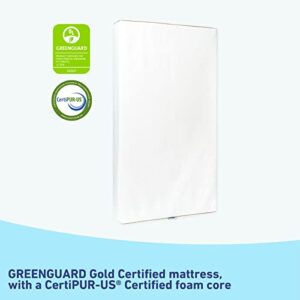 Graco 6-Inch Dual-Comfort 2-Sided Premium Foam Crib & Toddler Mattress – GREENGUARD Gold and CertiPUR-US Certified, 100% Machine Washable, Breathable, Water-Resistant Cover, Dual-Sided