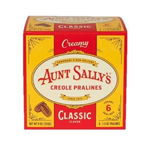 aunt sally’s creamy original pralines 1.5 ounce/ pack of 6