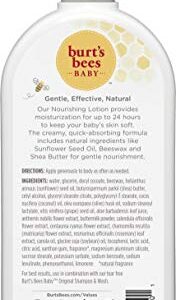 Burt's Bees Baby Lotion for Sensitive Skin, Nourishing Baby Care, Non-Irritating, Original Scent, 12 Ounce