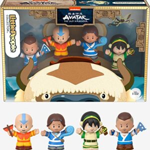 little people collector avatar: the last airbender special edition set in display gift box for adults & fans, 4 figures