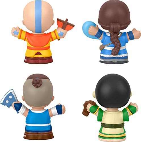 Little People Collector Avatar: The Last Airbender Special Edition Set In Display Gift Box For Adults & Fans, 4 Figures