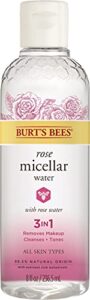 burt’s bees micellar facial cleansing water with rose water, 8 oz(pack of 1)