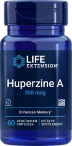 life extension huperzine a 200 mcg – promotes memory health – gluten-free – non-gmo – vegetarian – 60 vegetarian capsules