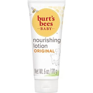 Burt's Bees Baby Nourishing Lotion, Original Scent Baby Lotion - 6 Ounce Tube - Pack of 3