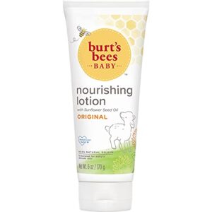 Burt's Bees Baby Nourishing Lotion, Original Scent Baby Lotion - 6 Ounce Tube - Pack of 3