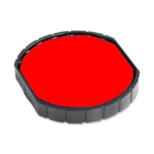 cosco r 50 round stamp replacement pad, red ink