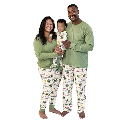 Burt's Bees Baby Baby Sleeper Family Jammies Matching Organic Cotton Pajamas, Tropical Holiday, 3 Months