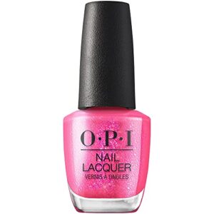 opi nail lacquer, sheer & vibrant shimmery finish nail polish, up to 7 days of wear, chip resistant & fast drying, me myself and opi spring ‘23 collection, spring break the internet, 0.5 fl oz.