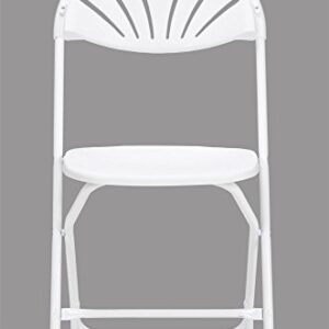 Cosco Folding Chair, 8 Pack, White