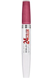 maybelline super stay 24, 2-step liquid lipstick makeup, long lasting highly pigmented color with moisturizing balm, timeless rose, pink, 1 count