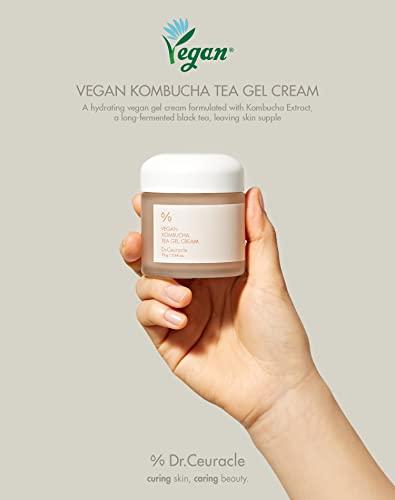 [Dr.Ceuracle] Vegan Kombucha Gel Cream, Cruelty Free l The most Effective all-in-one gelㅣKorean Skin Care Contains Kombucha, Tea extract 79%, Camellia, Sunflower Seed OilㅣMoisturizer detoxifying impurities and filling up hydrationㅣNot Tested On Animals