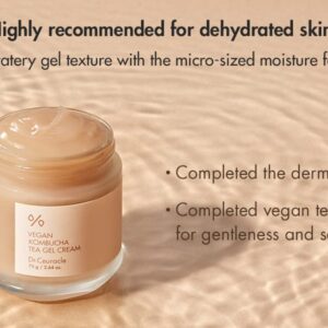 [Dr.Ceuracle] Vegan Kombucha Gel Cream, Cruelty Free l The most Effective all-in-one gelㅣKorean Skin Care Contains Kombucha, Tea extract 79%, Camellia, Sunflower Seed OilㅣMoisturizer detoxifying impurities and filling up hydrationㅣNot Tested On Animals