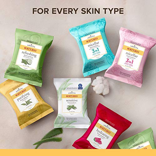 Burt's Bees Sensitive Facial Cleansing Towelettes with Cucumber and Mint - 30 Count