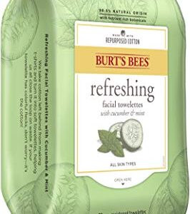 Burt's Bees Sensitive Facial Cleansing Towelettes with Cucumber and Mint - 30 Count