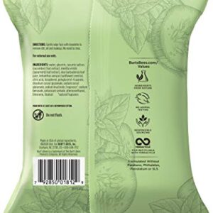 Burt's Bees Sensitive Facial Cleansing Towelettes with Cucumber and Mint - 30 Count