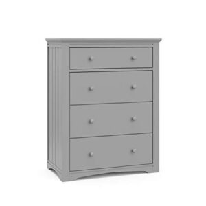 graco hadley 4 drawer chest – pebble gray