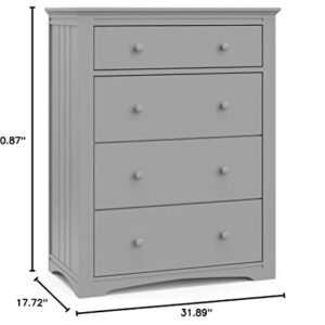 GRACO HADLEY 4 DRAWER CHEST - PEBBLE GRAY