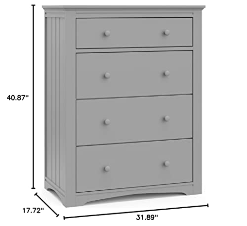 GRACO HADLEY 4 DRAWER CHEST - PEBBLE GRAY