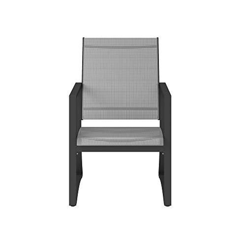 Cosco Outdoor Living Cosco Outdoor Furniture Dining Chairs, Light Gray