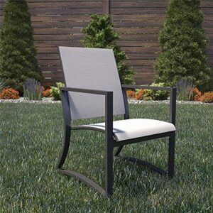 Cosco Outdoor Living Cosco Outdoor Furniture Dining Chairs, Light Gray