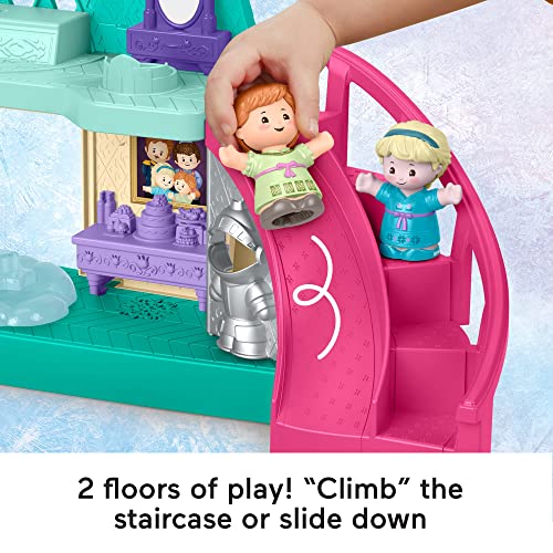 Disney Frozen Toddler Toy Little People Arendelle Castle Playset With Lights & Sounds Plus Anna & Elsa Figures For Ages 18+ Months