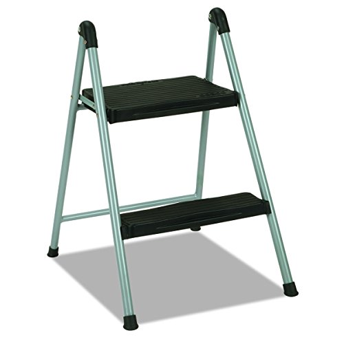 Cosco 11024PBL1E Platinum, Black Folding Step Stool, 2-Step, 200 lb, 16 9/10" Working Height