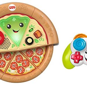 Fisher-Price Laugh & Learn Game and Pizza Party Gift Set of 2 toys with lights, music and learning content for baby and toddlers ages 6-36 months