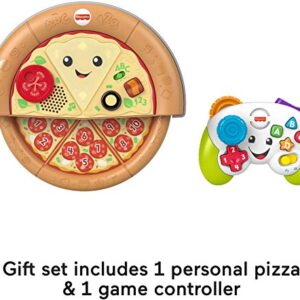 Fisher-Price Laugh & Learn Game and Pizza Party Gift Set of 2 toys with lights, music and learning content for baby and toddlers ages 6-36 months