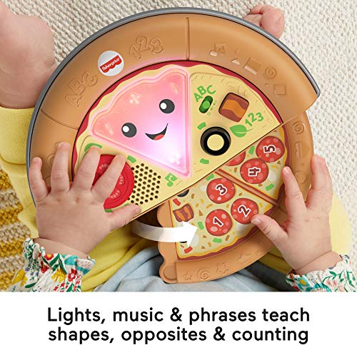 Fisher-Price Laugh & Learn Game and Pizza Party Gift Set of 2 toys with lights, music and learning content for baby and toddlers ages 6-36 months